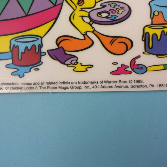 3 Sheets Looney Tunes Static Cling Easter Window Decorations New in Pkg - Picture 5 of 9